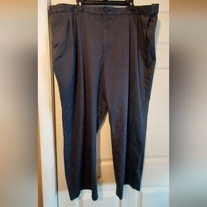 Savane Mens Dress Business Office Formal Pleat Navy Blue Black Pants 48x28 READ